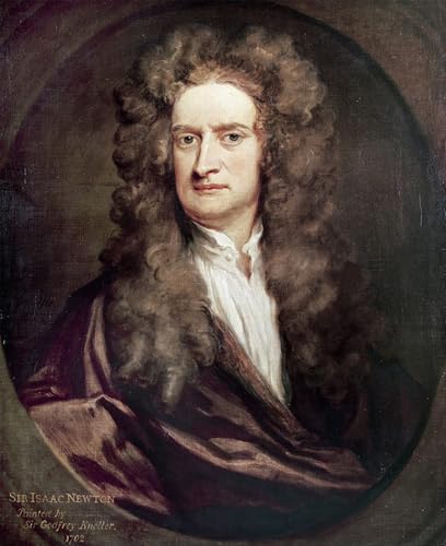 Portrait d'Isaac Newton tableau salon pour décoration maison élégante 60x90cm