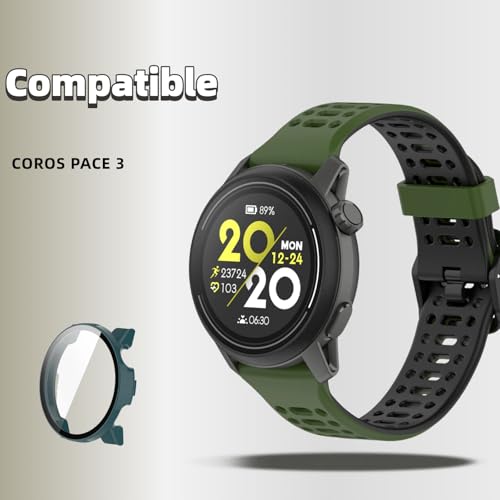 Correa de silicona para reloj COROS Pace 3 deportiva miniatura 2