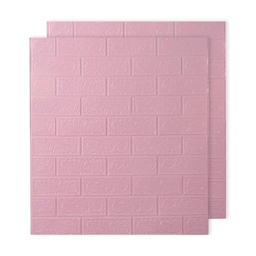 Kuber Industries Foam Brick Pattern 3D Wallpaper for Walls | Soft PE Foam| Easy to Peel, Stick & Remove DIY Wallpaper | Suitable on All Walls | Pack of 2 Sheets, 70 cm X 77 cm Deal