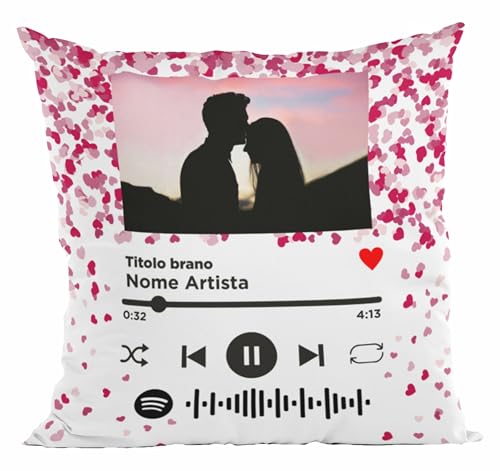 Colorfamily Federa Cuscino 40x40 cm Spoty Personalizzata con foto scritta testo Idea Regalo San Valentino Natale Anniversario Compleanno Colorfamily Federa Cuscino 40x40 cm Spoty Personalizzata con foto scritta testo Idea Regalo San Valentino Natale Anniversario Compleanno