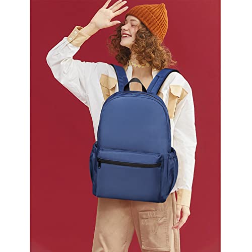 Cluci Backpack For School Classical Bookbag College High School Bags For Boys&Girls Sports Blue Backpack Kids Lightweight Casual Daypack Waterproof Travel Rucksack #TOP1