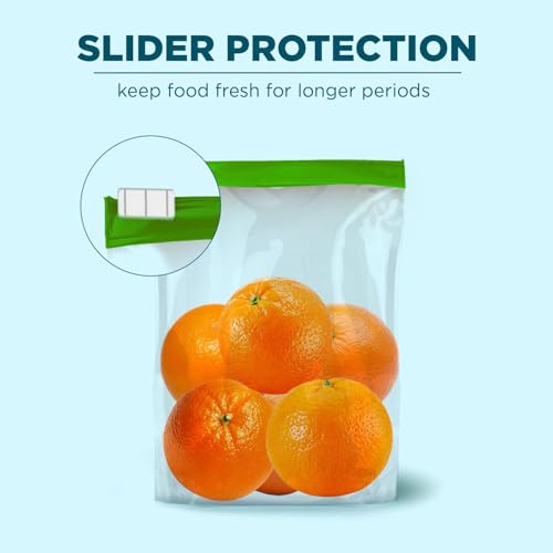 Image of 15 Pcs Heavy-Duty Reusable Zip lock Bags- 1500ml Large Zip Lock Pouch Food Storage Bags | Leakproof,Airtight Freezer Bags for Fruits,Vegetables,Snacks & Dry Fruits | BPA Free Ziplock Bags for Kitchen