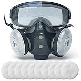Design integrale integrato: questa maschera respiratoria combina una lente ampia e un facciale in un'unica unità, progettata per una vestibilità sicura e una protezione completa durante le attività impegnative.