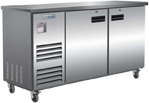 EMPURA 69" Back Bar Cooler Cabinet with Two-Swing Solid Doors | Commercial Refri