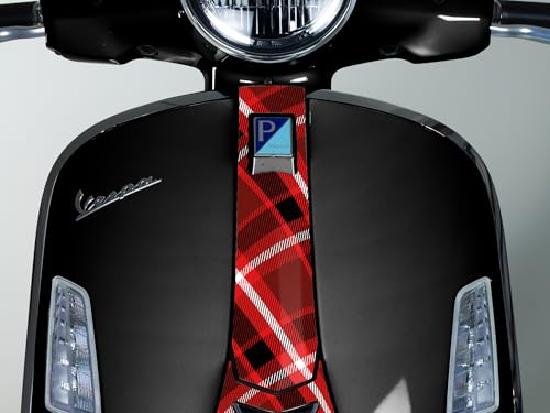 Kit de décoration et protection Vespa GTS Uniracing Tartan Rouge