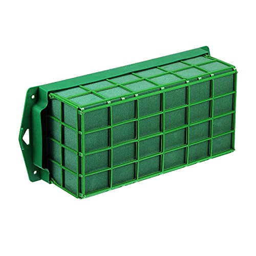 F Fityle Espuma Floral para Arreglos Florales con Soporte y Rejilla, Espuma Floral para Flores Frescas, Esponja para Hacer Manualidades