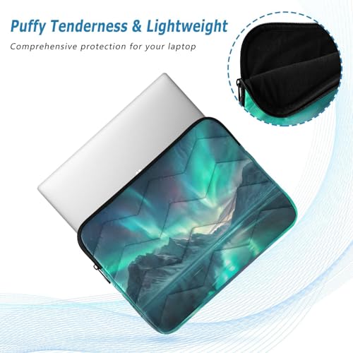 Funda para laptop 13-14 pulgadas con diseño Aurora Boreal miniatura 5