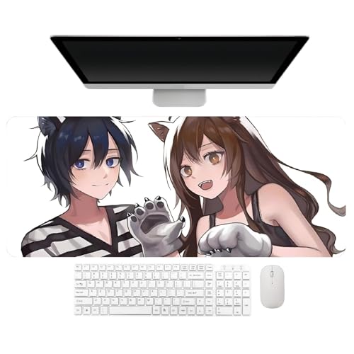 4 mm de espesamiento. Anime Horimiya Hori Kyoko Miyamura Izumi Yoshikawa Yuki Alfombrilla de ratón, 31,5 × 11,8 × 1,6 pulgadas (800 × 300 × 4 mm), fácil de limpiar, lavable, textura antideslizante