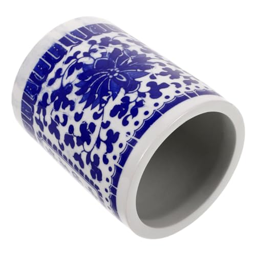 Comparativas de Escritorios pequeños para oficina los mejores 5. 33 AUTSUPPL portalápices de porcelana azul y blanca taza de lápiz de escritorio titular de la pluma de los niños organizador de escritorio organizador de papeleria portalápices de...