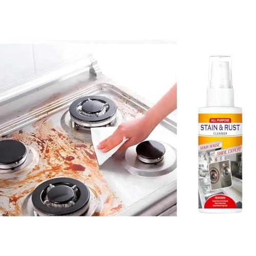 Image of Multipurpose Stain & Rust Remover Spray for Iron, Steel, Metal, Rust Stains Cleaning for Kitchen, Bathroom, Household Cleaner to Loosen Stuck & Rust Parts (200ml, Pack of 1)