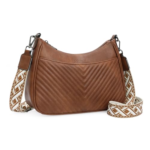 Image of GOIACII Crossbody Bags for Women Travel Purses Leather Handbags Medium Shoulder Bag with Adjustable Strap