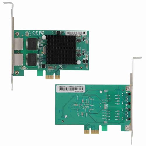 Tarjeta de red para PC, tarjeta Ethernet PCI-E 1X Gigabit para servidor 82575-S miniatura 2