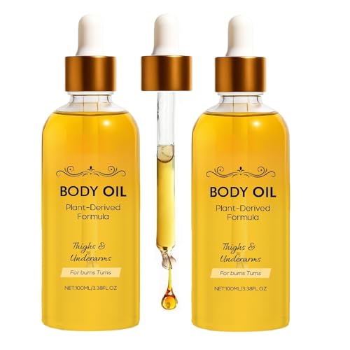 OUKPANE 2 Pcs Erae Queen Oil Cold Pressed Botanical Firming Oil for Face & Body for Crepey Skin Hydrating & Firm-Looking Skin For bums Tums Thighs & Underarms.