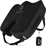 SNUGL Seat Cushion for Tailbone & Back Pain Relief – Orthopedic Memory Foam Coccyx Pillow for Office, Desk & Gaming Chairs – Sciatica & Lower Back Pain Relief, Long Sitting Comfort