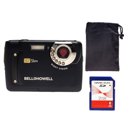 Bell And Howell S7-B Night Vision Slim 12Mp Digital Camera (Blue) #TOP13