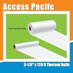 C'est Mira Pak Rouleaux de papier thermique sans BPA Premium pour POS Imprimantes - 3-1/8" x 119 Ft, paquet de 50 - Papier de réception durable pour les entreprises, les bureaux et les magasins de détail