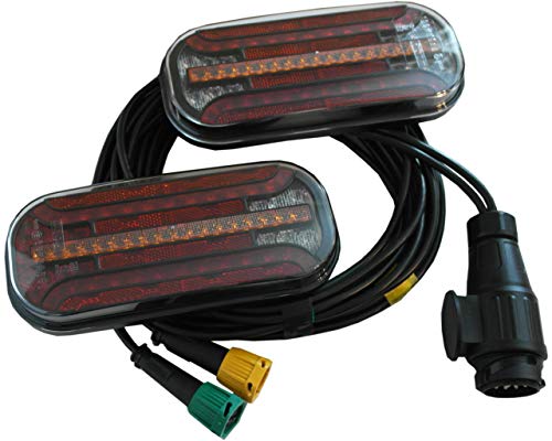 Kit feux LED remorque 13 broches Fristom pour signalisation 12V 24V étanche