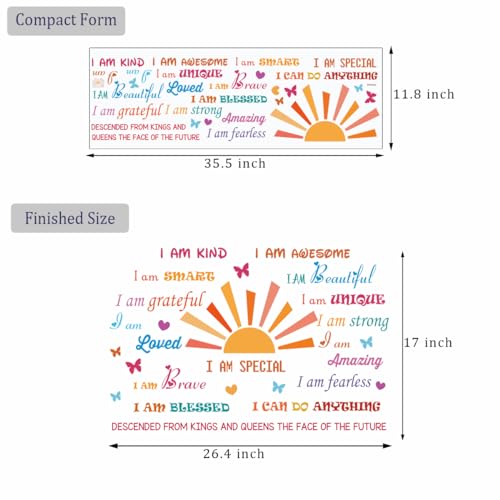 Vinilo decorativo frases motivación sol medio para pared miniatura 7