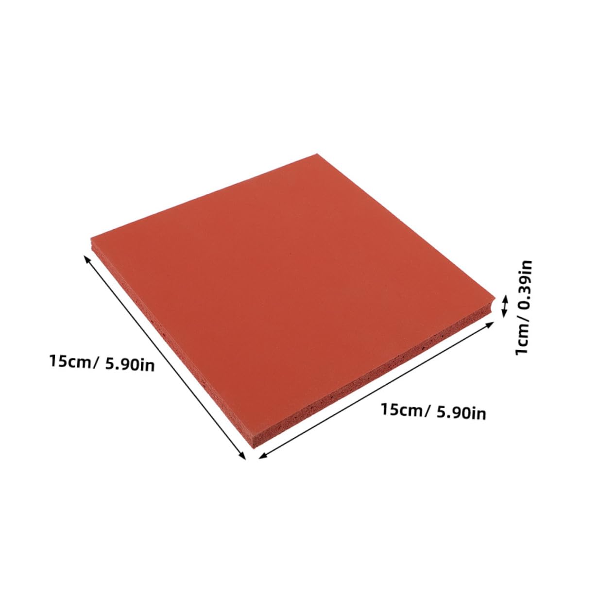 DOITOOL 3pezzi Tappetino per Pressa Caldo in Gomma Siliconica Resistente alle Alte Temperature Struttura Ammortizzante per Macchine da Stampa Trasferimento Termico
