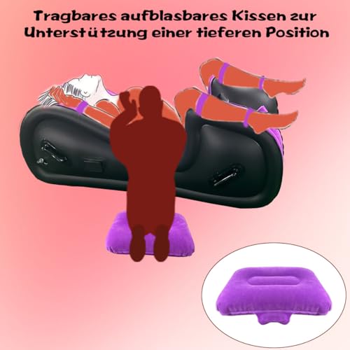 Sexmöbel, Sexsofa für BDSM G Spot Positionshilfe aufblasbarer Sexstuhl mit Kissen für Erwachsenenspiele Sexuelles Vergnügen Sexspielzeug für Paar Schlafzimmer