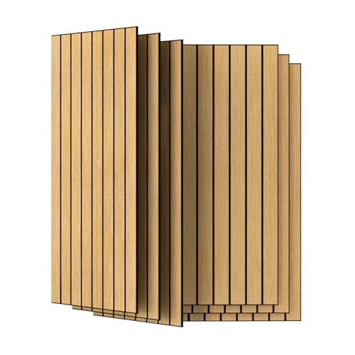 UMIACOUSTICS 6 pcs Acoustic Wall Panels 47.2x23.6 in Teak