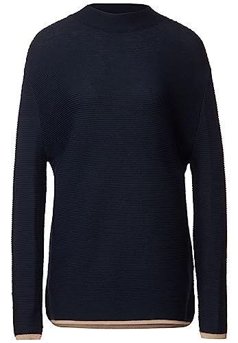 STREET ONE Damen A302212 Strickpullover, deep Blue, 42