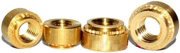 9pcs M3-2 brass alloy pressure riveting nut muff riveted sleeve sheet metal stamping round nuts muffs sleeves