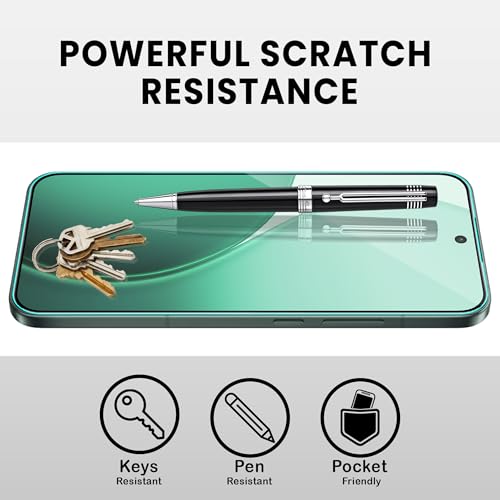 Image of FIRST MART Tempered Glass for Oppo Reno 14 and Reno 13, 9H 0.3 mm Full-Glue Screen Protector with Cable Protector, 3D Edge-to-Edge, HD Clear, Case-Friendly, Black, Pack of 1