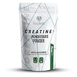 Creatina monohidratada en polvo | 500GR | 166 dosis | 100% creatina monohidrato micronizada | Sin sabor | No-GMO | Vegano | Sin lactosa | Incluye dosificador | Alta solubilidad