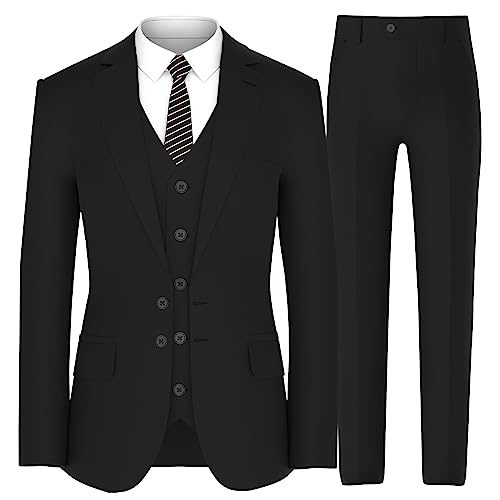 Antonio Uomo Men's Suit Set – Classic Fit 3 Piece Blazer