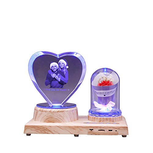 Lampe en cristal d'amour, cadre photo Cover