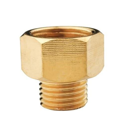 Conector de latón rosca macho a hembra de 1/2 pulgada para tubería 4