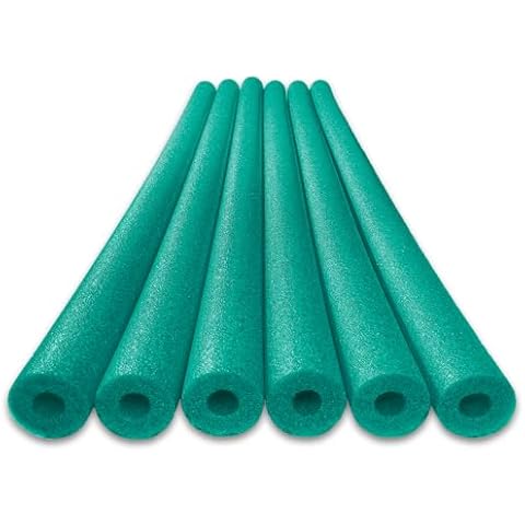Oodles of Noodles Deluxe Foam Pool Swim Noodles - 6 Pack Green Cover