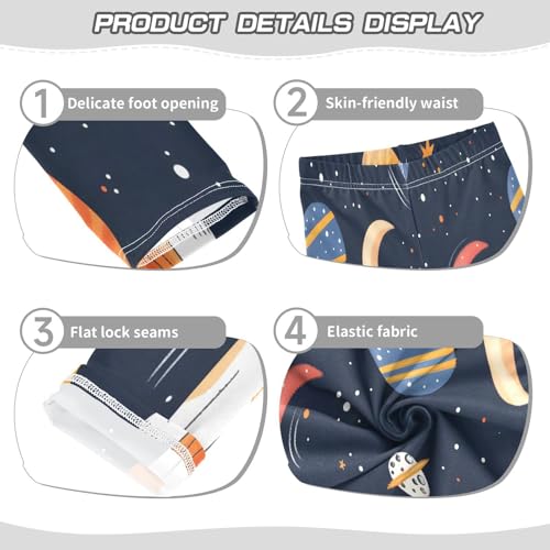 Bolaz Toddler Girls Leggings Printed Yoga Pants Leggings Space Cats for Kids3