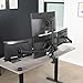 VIVO Quad Monitor 13 to 32 inch LED LCD Clamp-on Desk Mount, 3 Plus 1 Articulating VESA Computer Stand, Holds 4 Screens, Fully Adjustable for Home Office Workstation, Black, STAND-V104A