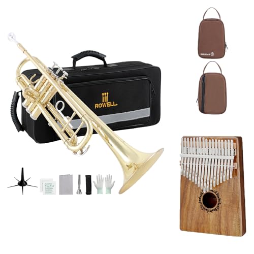 ROWELL Bb Trumpet 17 Keys Kalimba Set