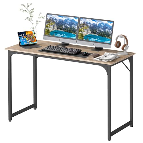 Image of BestOffice Computer Desk,Home Office Desk, Modern Simple Style for Home Office Study Writing (Nature, 47 Inch)