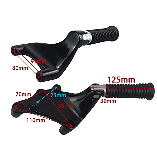 Image of Passenger Footpeg w /Mount Kit,Rear Passenger Footrests Pedal w /Mount Kit for Harley Sportster Forty-Eight 48 Seventy-Two 72 883 1200 2014-2022,Black