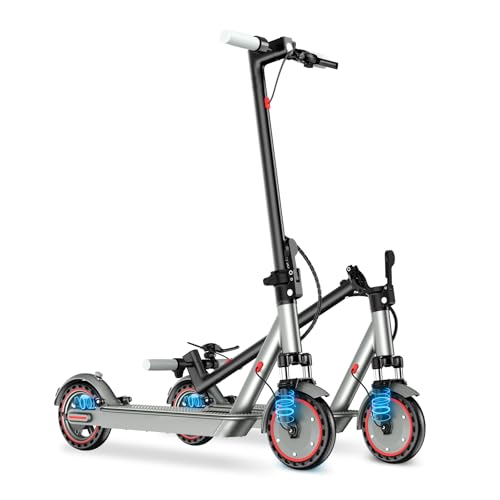 Patinete Eléctrico 350W,Doble Absorción de Golpes NeumáTico 21.6CM,hasta 25KM/H,Largo Alcance 35KM,Sistema de Frenado de Doble,Scooter Plegable para Adultos,Carga MáXima de 120kg,Control App