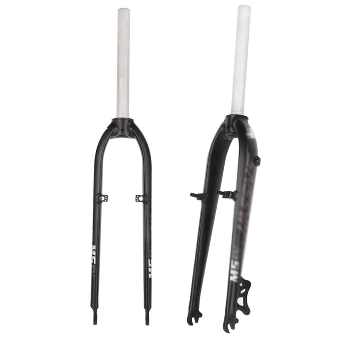 Sztywny widelec 26/27,5", 1-1/8", bezgwintowany prosty trzonek widelca, hamulec tarczowy/V-brake, szybkomocujący, przedni widelec rowerowy z super lekkiego stopu aluminium