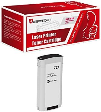 Awesometoner Compatible Ink Cartridge Replacement for HP 727 B3P23A use with DesignJet T920, T930, T1500, T1530, T2500, T2530 (Photo Black, 1-Pack)