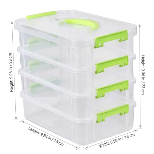 Boîte de rangement artisanale à 4 niveaux pour libérer vos tables