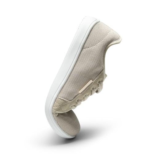 DREAM PAIRS Women's Barefoot Walking Wide Toe Box Zero Drop Minimalist Sneakers Non Slip Breathable Comfortable Lightweight Walking Shoes,Size 7.5W,Beige,SDWS2401W-W