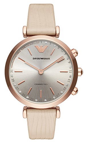 Preisvergleich Produktbild Emporio Armani Damen Analog Quarz Uhr mit Leder Armband ART3020
