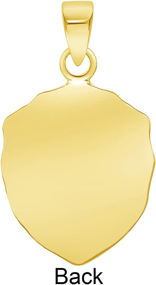 Jewelry America 14k Yellow Gold Mini Lion Head Charm Animal Pendant Necklace - Image 3