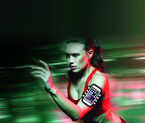 LightupU LUH01 Running Phone Holder With Built-In LED Light Phone Holder for Running Walking, Jogging, Hiking - Image 4