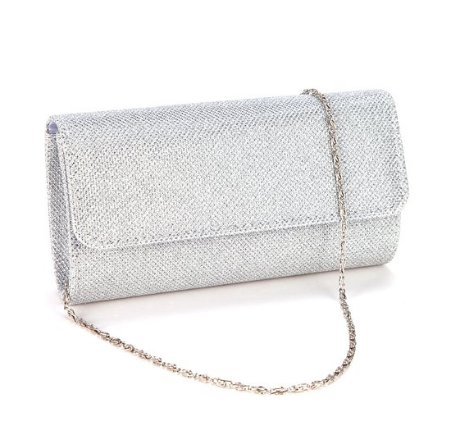 zeuxs plata bolso de mano hembra bolsa bandolera paquete