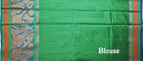 Image of Women's Banarasi Pure Pattu Cotton Sarees With Blouse