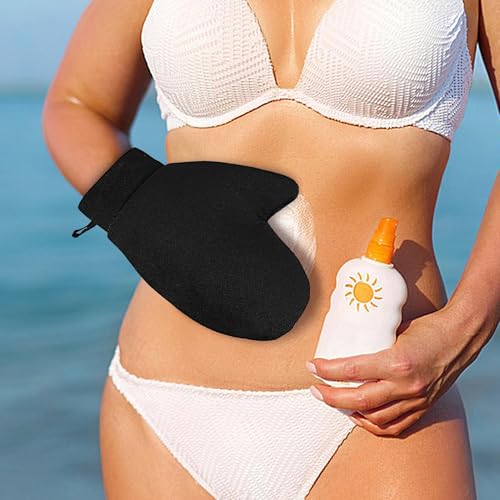 Kustimantu Mitón Para Bronceado - Aplicador Para Espalda y Cremas Corporales,Guante Portátil Para Bronceado Piel Sensible Rostro Cuerpo Piernas Hombres Mujeres Viaje Ducha Hogar - imagen 6