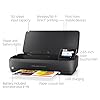 HP OfficeJet 250 Wireless Mobile Printer, Scanner, Copier - Black, Battery Included (CZ992A)